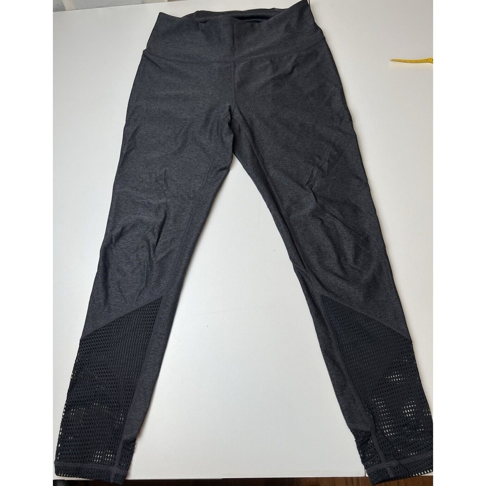 Z By Zella Mesh Panel Pants Women's Small Grey Cropped Active Leggings